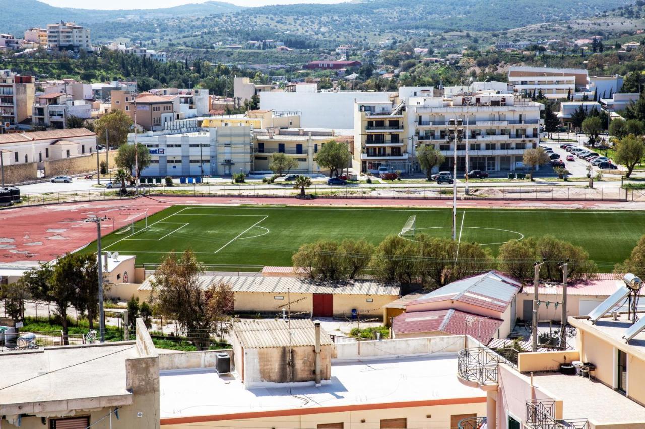 Komfort City Apartment "Elias" Mit Meerblick In Lavrio Exterior foto